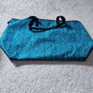 Coach Teal Large Patterned Tote Bag, in great condition, worn once.